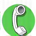 Phone icon, vibrant green with a modern minimalist design, for direct calls to Vitality Anchor wellness team.