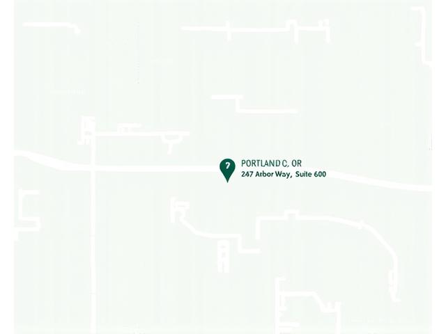 Map showing Vitality Anchor office at 2847 Arbor Way, Suite 600, Portland, OR 97205, with nearby landmarks and transport routes visible.