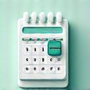 An icon of a calendar with a pencil and checkmark, representing the scheduling of a free wellness consultation or coaching session.