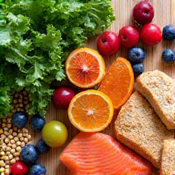 Fresh vibrant food indicating healthy eating