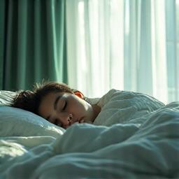 Deep sleep image indicating rest and recovery